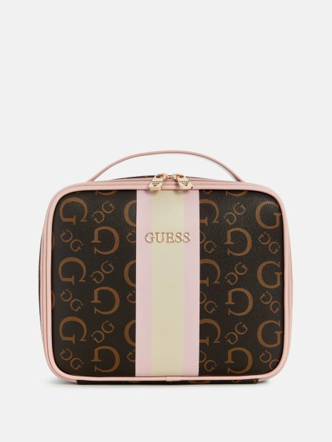 Косметичка Guess с логотипом 1159836355 (Коричневый One size)