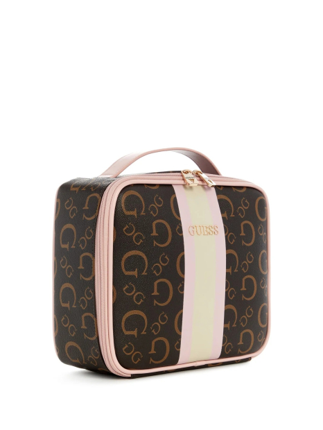 Косметичка Guess с логотипом 1159836355 (Коричневый One size)