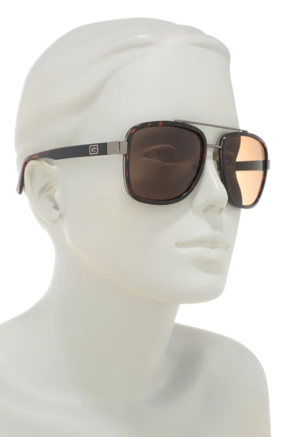 Сонцезахисні брендові окуляри Guess авіатори 1159800185 (Коричневий, One size)