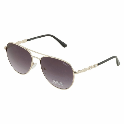Солнцезащитные брендовые очки Pilot Guess с градиентом дымчатого цвета 1159810178 (Серый, One size)