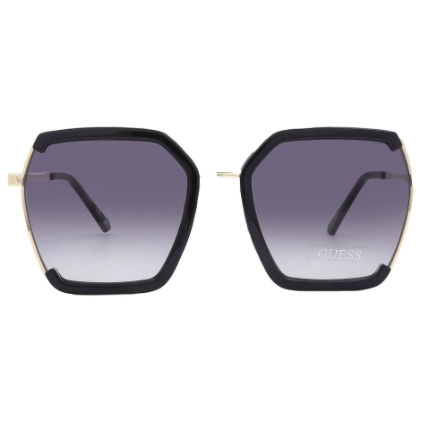 Солнцезащитные брендовые очки Butterfly Guess с дымчатым градиентом 1159810273 (Черный, One size)