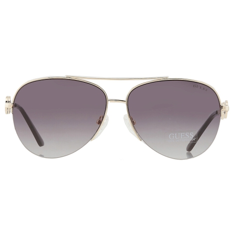 Солнцезащитные брендовые очки Pilot Guess с градиентом 1159810326 (Серый, One size)