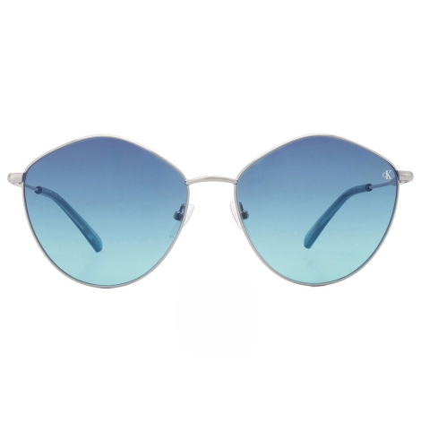 Женские солнцезащитные очки овальные Calvin Klein Light Blue 1159810819 (Голубой, One size)