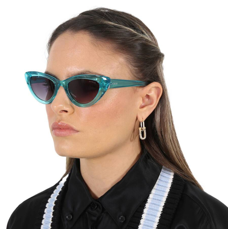 Солнцезащитные брендовые очки Cat Eye Guess 1159832896 (Бирюзовый One size)