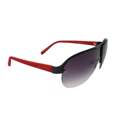 Солнцезащитные брендовые очки Guess Pilot 1159835892 (Черный/Красный One size)