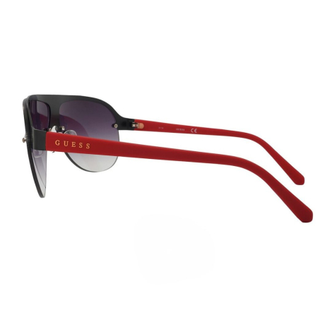 Солнцезащитные брендовые очки Guess Pilot 1159835892 (Черный/Красный One size)
