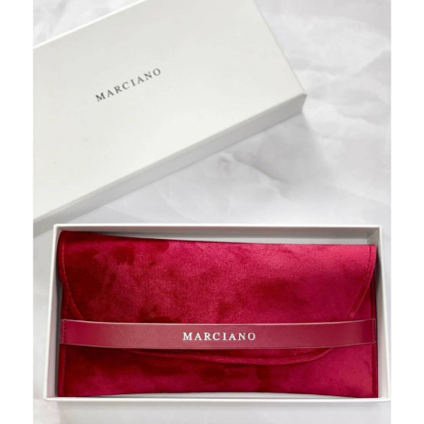 Солнцезащитные брендовые очки Oval  Guess by Marciano 1159835977 (Коричневый One size)