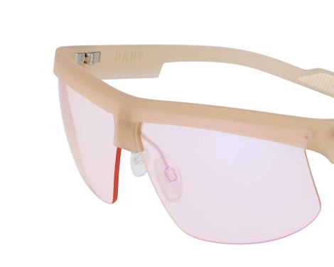 Солнцезащитные очки DKNY Shield 1159836282 (Бежевый One size)