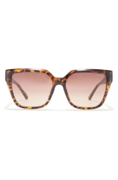 Жіночі сонцезахисні окуляри з принтом GUESS зі стразами 1159797876 (Коричневий, One size)