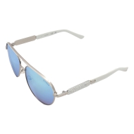 Женские зеркальные солнцезащитные очки Pilot GUESS 1159810219 (Серебристый, One size)