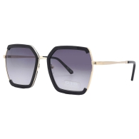 Солнцезащитные брендовые очки Butterfly Guess с дымчатым градиентом 1159810273 (Черный, One size)
