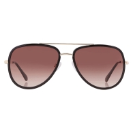 Солнцезащитные брендовые очки Pilot Guess с дымчатым градиентом 1159810276 (Черный, One size)