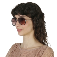 Сонцезахисні брендові окуляри Pilot Guess з димчастим градієнтом 1159810276 (Чорний, One size)