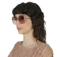 Сонцезахисні брендові окуляри Butterfly Guess з димчастим градієнтом 1159810278 (Коричневий, One size)