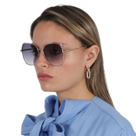 Сонцезахисні брендові окуляри Butterfly Guess з градієнтом 1159810280 (Білий/синій, One size)