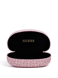 Чехол для очков Guess твердый футляр с логотипом 1159817204 (Розовый One size)