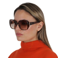 Солнцезащитные брендовые очки Guess Butterfly 1159835820 (Коричневый One size)