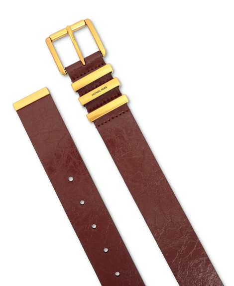Женский кожаный ремень Michael Kors 1159832207 (Бордовый S)