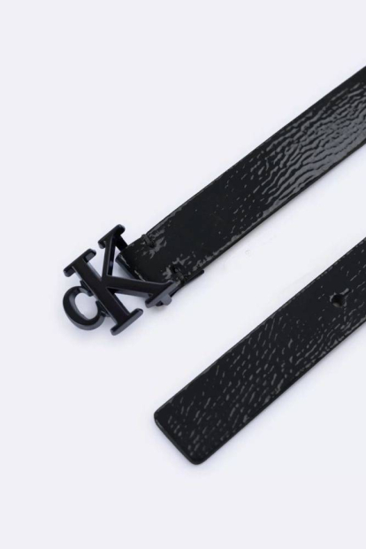 Женский ремень Calvin Klein из экокожи 1159833036 (Серый M)