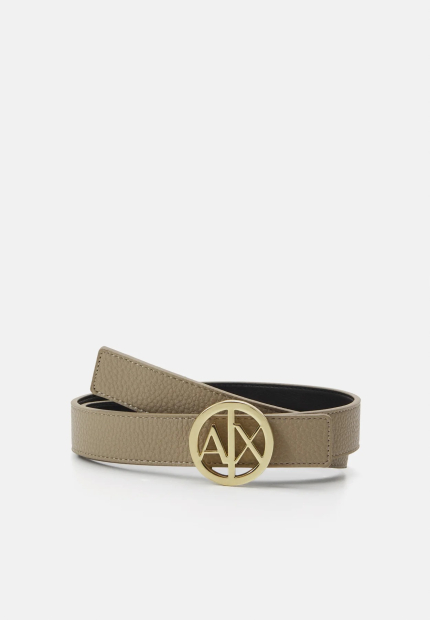 Ремінь жіночий Armani Exchange з логотипом 1159834718 (Бежевий 32)