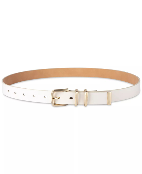 Жіночий ремінь Calvin Klein 1159835353 (Молочний L)
