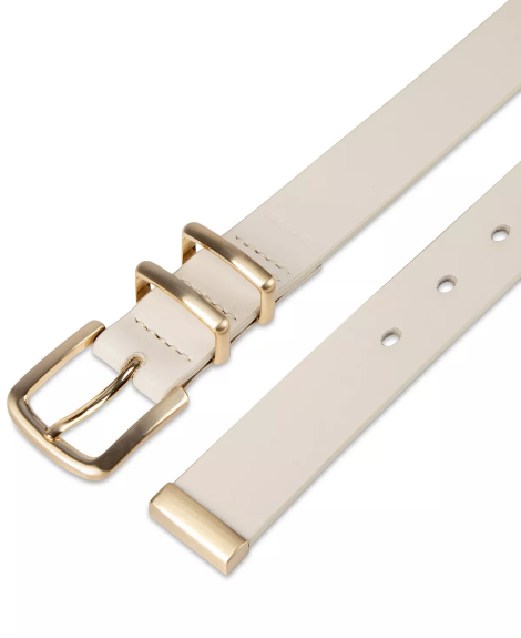 Жіночий ремінь Calvin Klein 1159835353 (Молочний L)