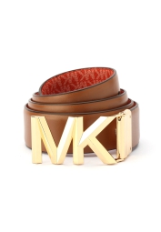 Женский двусторонний кожаный ремень Michael Kors с логотипом 1159816298 (Красный M)