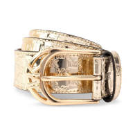 Женский ремень Michael Kors с логотипом 1159832736 (Золотистый L)