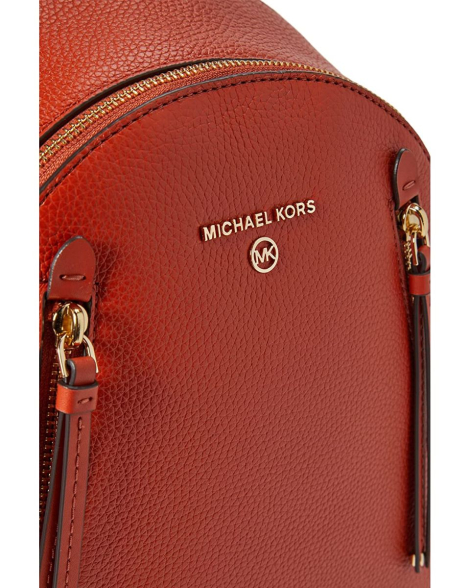 Стильный женский рюкзак Michael Kors на молнии 1159775367 (Оранжевый, One size)