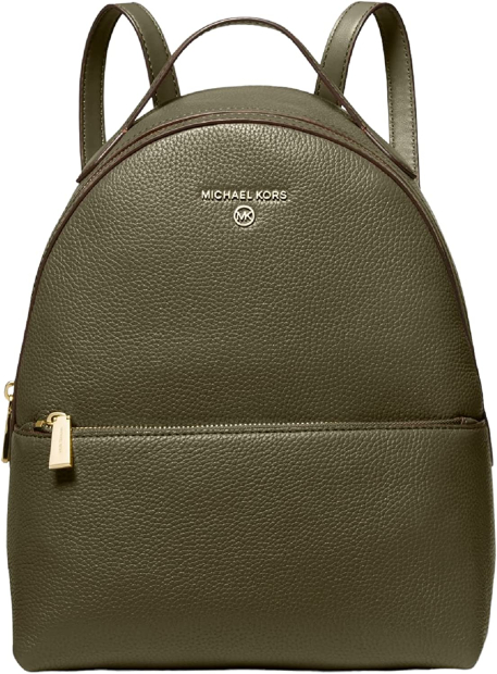 Стильный женский кожаный рюкзак Michael Kors 1159779535 (Зеленый, One size)