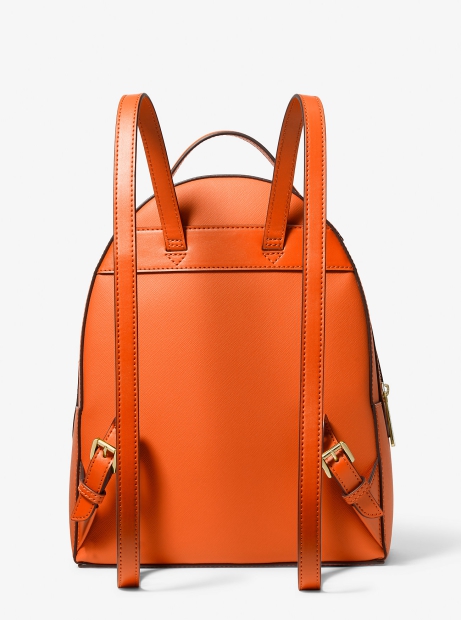 Стильный женский рюкзак Michael Kors из сафьяновой кожи 1159792951 (Оранжевый, One size)