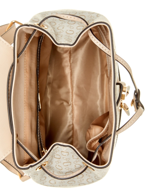 Женский рюкзак GUESS с логотипом 1159794381 (Бежевый, One Size)