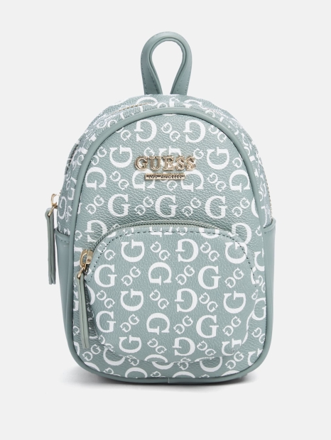 Женский мини-рюкзак через плечо GUESS с логотипом 1159804293 (Зеленый, One Size)