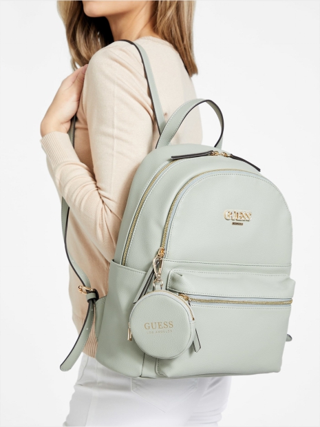 Жіночий рюкзак GUESS з логотипом 1159809065 (Зелений, One size)