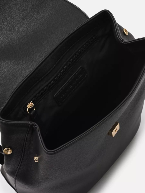 Стильный женский рюкзак Tommy Hilfiger с логотипом 1159810341 (Черный, One size)