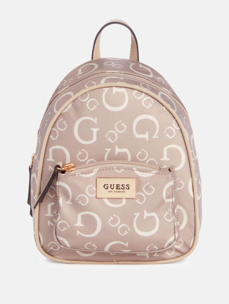 Женский рюкзак GUESS с логотипом 1159815359 (Бежевый One Size)