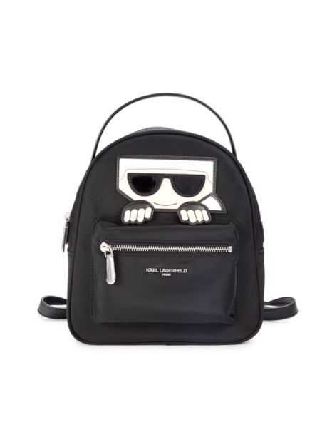 Женский рюкзак Karl Lagerfeld Paris с рисунком 1159815997 (Черный One size)