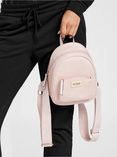 Женский рюкзак GUESS с логотипом 1159820363 (Розовый One Size)
