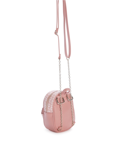 Женский мини-рюкзак через плечо GUESS с логотипом 1159820922 (Розовый One Size)