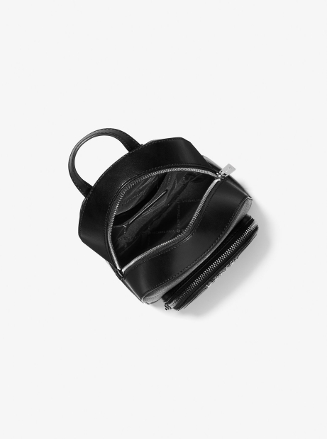 Маленький женский рюкзак Michael Kors из натуральной кожи 1159828649 (Черный One size)