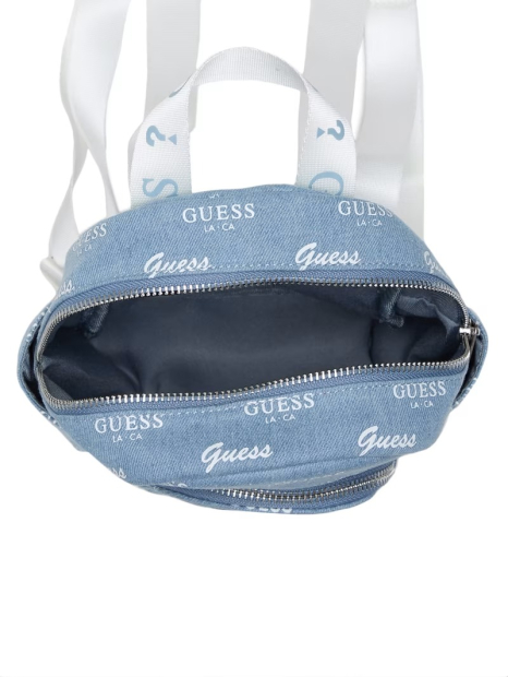 Мини-рюкзак из денима GUESS 1159833254 (Голубой One Size)