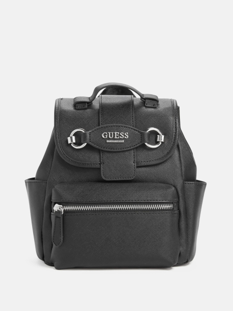 Стильный женский набор GUESS рюкзак и кошелёк 1159836225 (Черный One Size)