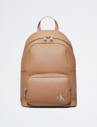 Минималистичный женский рюкзак Calvin Klein с монограммой 1159773336 (Коричневый, One size)