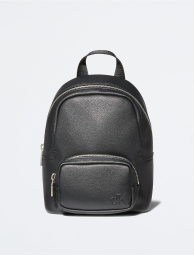 Легкий небольшой женский рюкзак Calvin Klein с монограммой 1159775724 (Черный, One size)