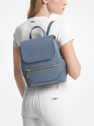 Стильный женский кожаный рюкзак Michael Kors 1159784032 (Голубой, One size)