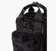 Бархатный мини-рюкзак Levi's 1159799369 (Черный, One Size)
