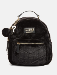 Женский рюкзак GUESS из искусственного меха 1159799806 (Черный, One Size)