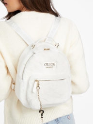 Жіночий рюкзак GUESS зі штучного хутра 1159799807 (Білий, One size)