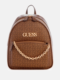 Женский рюкзак GUESS из экокожи 1159816642 (Коричневый One Size)