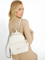 Женский рюкзак GUESS из экокожи 1159832692 (Белый One Size)